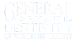 The image is a logo for the  General Dental   Medical Practice  of  Worcester County Dentalistry.