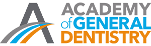 The image displays a logo with the text  ACADEMY OF GENERAL DENTISTRY  prominently featured, suggesting that it is related to an educational institution specializing in general dentistry.